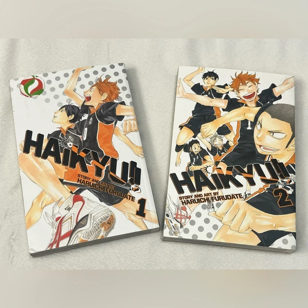 Haikyuu!! Manga Volumes 1 and 2 Paperback Books by Haruichi Furudate